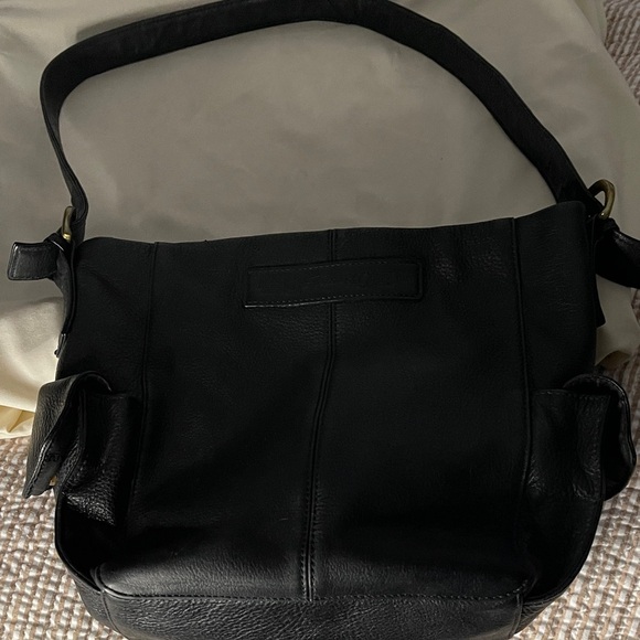 Fossil Black Leather Shoulder Bag Fossil Leather - Picture 8 of 10